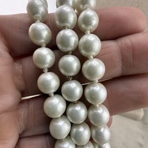 Vintage Estate Necklace Imitation Pearl White Flapper Opera 60in READ